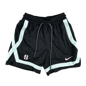 Nike Sabrina Ionescu Shorts Women XS Black Teal Dri-Fit Swoosh Athletic Training